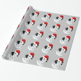Santa Dalmatian Cadeaupapier