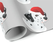 Santa Dalmatian Cadeaupapier (Rol Hoek)