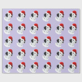 Santa Dalmatian Cadeaupapier (Vlak)