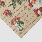  Santa Decoupage Victoriaans Tissuepapier (Detail)