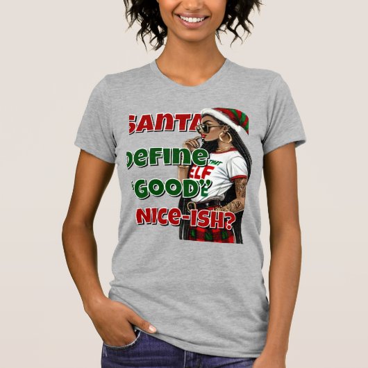 Santa Define Good T-shirt (Voorkant)