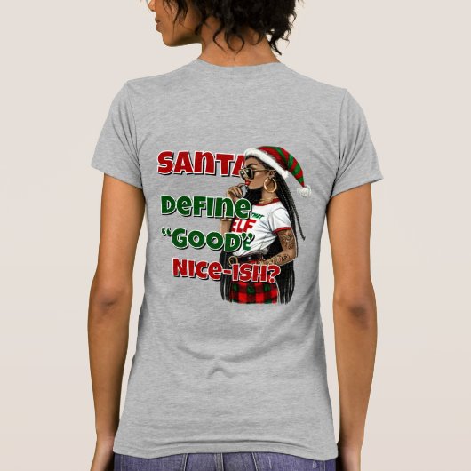 Santa Define Good T-shirt (Achterkant)