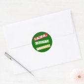 SANTA, DEFINE NAUGHTY RONDE STICKER (Envelop)