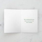 Santa, définissez 'joli' carte de Noël (Intérieur)