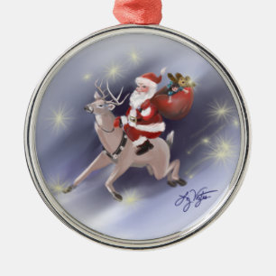 Santa Delivers Ornament