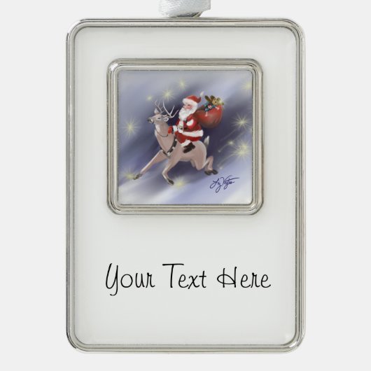 Santa Delivers Ornament (Voorkant)