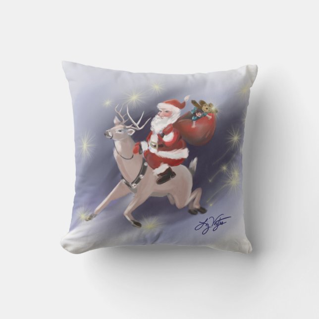 Santa Delivers Pillow Kussen (Voorkant)