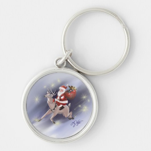 Santa Delivers Sleutelhanger (Voorkant)