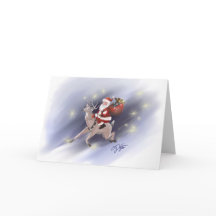 Santa Delivers Wenskaart