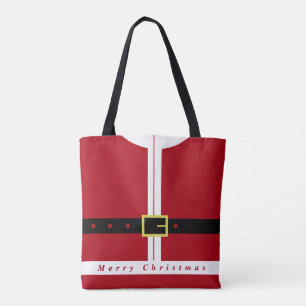 Santa Design Christmas Canvas tas