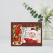 Santa Design Feestdagenkaart (Staand voorkant)