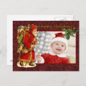 Santa Design Feestdagenkaart (Voorkant / Achterkant)