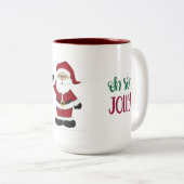 Santa Design Géant Tasse à Café Oh Si Joyeux (Devant droit)