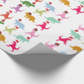 Santa Dinos Cadeaupapier (Hoek)