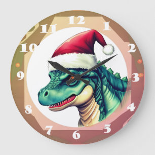 Santa Dinosaur Grote Klok