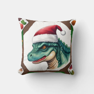 Santa Dinosaur Kussen