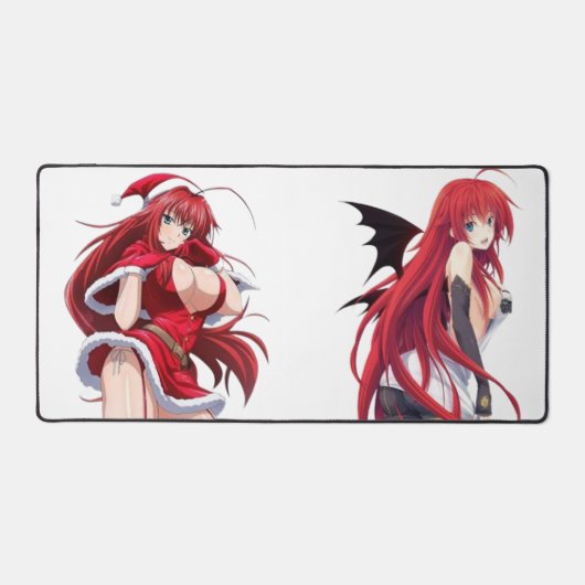 Santa Diva Anime Winter Outfit - Desk Mat (Recto)