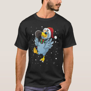 Santa Dodo kerstvogelfamilie komt overeen met Sant T-shirt