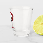 Santa Dog - Customizable Shot Glas (Rechts)