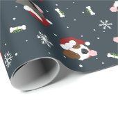 Santa Dogs Cadeaupapier (Rol Hoek)