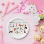 Santa Dogs Papieren Bordje (Feest)