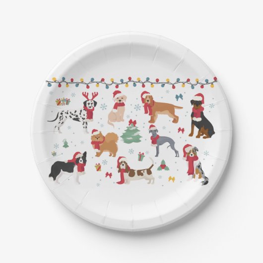 Santa Dogs Papieren Bordje (Voorkant)