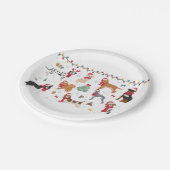 Santa Dogs Papieren Bordje (Gekanteld)