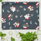 Santa Dogs Theedoek (Gevouwen)