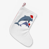 Santa dolfijnen kous kleine kerstsok (Voorkant (Hangend))