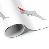 Santa Dolphin Cadeaupapier (Rol Hoek)