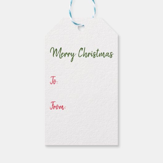 Santa Doodle Dog Cadeaulabel (Achterkant)