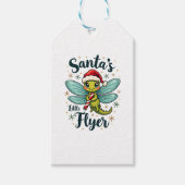 Santa Dragonfly Cadeaulabel (Voorkant)