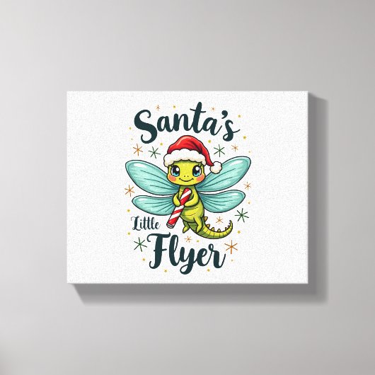 Santa Dragonfly Canvas Afdruk (Voorkant)
