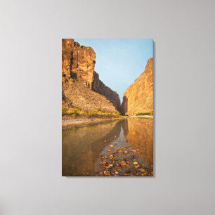 Santa Elena Canyon en Rio Grande bij zonsopgang Canvas Afdruk