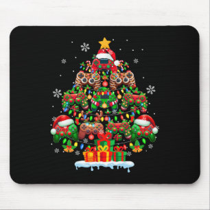 Santa Elf Reindeer Game Controllers Kleurrijke Xma Muismat