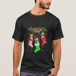 Santa ELF Reindeer Labrador Retriever in Kerstmis T-shirt
