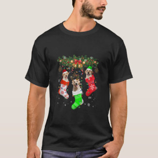 Santa ELF Reindeer Labrador Retriever in Kerstmis T-shirt