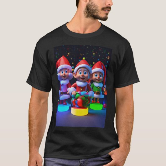 Santa Elves T-shirt (Voorkant)