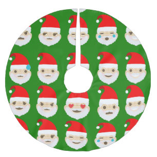 santa emoji emoticons tree skirt kerstboom rok