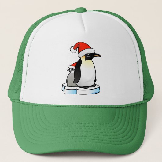 Santa Emperor Penguin Trucker Pet (Voorkant)