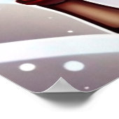 Santa en een rendier poster (Hoek)