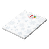 Santa en Elf Cute en grappige karakters die C piek Notitieblok (Gedraaid)