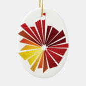 Santa en Leo de Leeuw Keramisch Ornament (Achterkant)