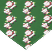 Santa en Penguin Vakantie Tafelkleed (Gekanteld)