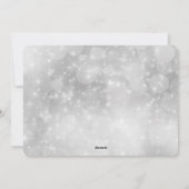 Santa en rendier schaatsen feestdagenkaart (Achterkant)