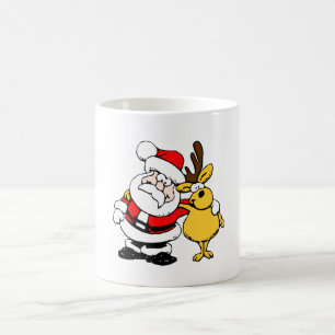Santa en rendieren Mok
