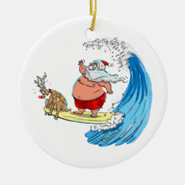 sAnTa en RuDoLf Keramisch Ornament