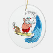 sAnTa en RuDoLf Keramisch Ornament (Links)