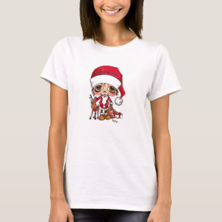 Santa en Rudolf T Shirt