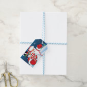 Santa en Showman Gift Label Cadeaulabel (Met Touw)
